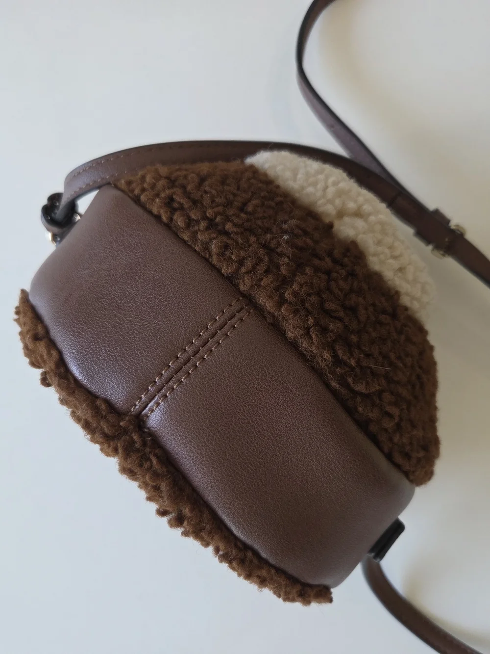 Aldo Kids Brown Teddy Bear Crossbody Bag